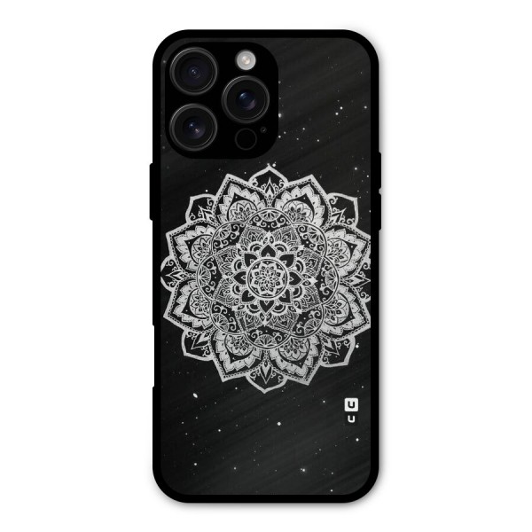 Beautiful Mandala Design Metal Back Case for iPhone 16 Pro Max