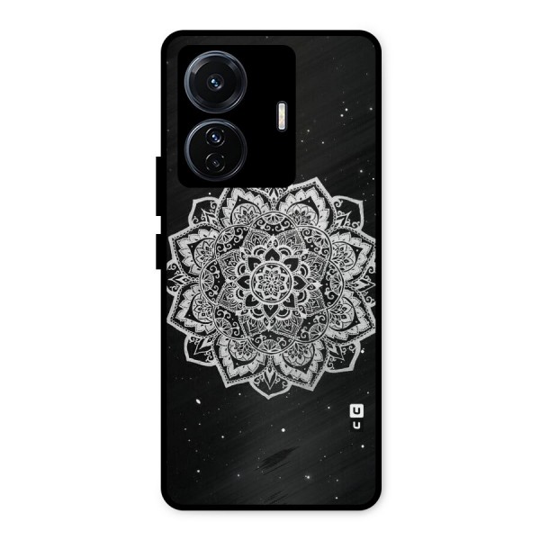 Beautiful Mandala Design Metal Back Case for iQOO Z6