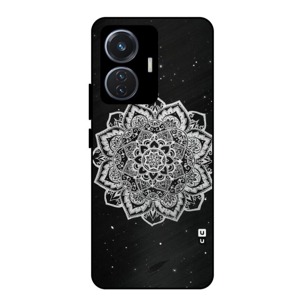 Beautiful Mandala Design Metal Back Case for iQOO Z6 44W