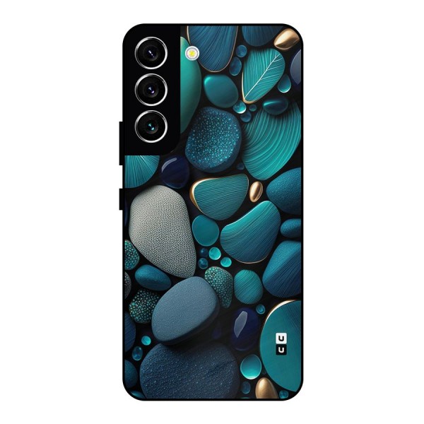 Beautiful Pebble Stones Metal Back Case for Galaxy S22 5G