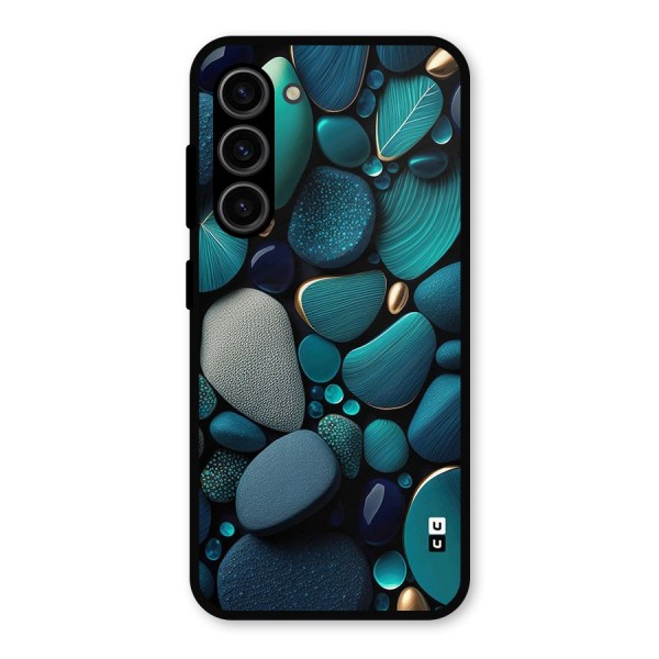 Beautiful Pebble Stones Metal Back Case for Galaxy S23