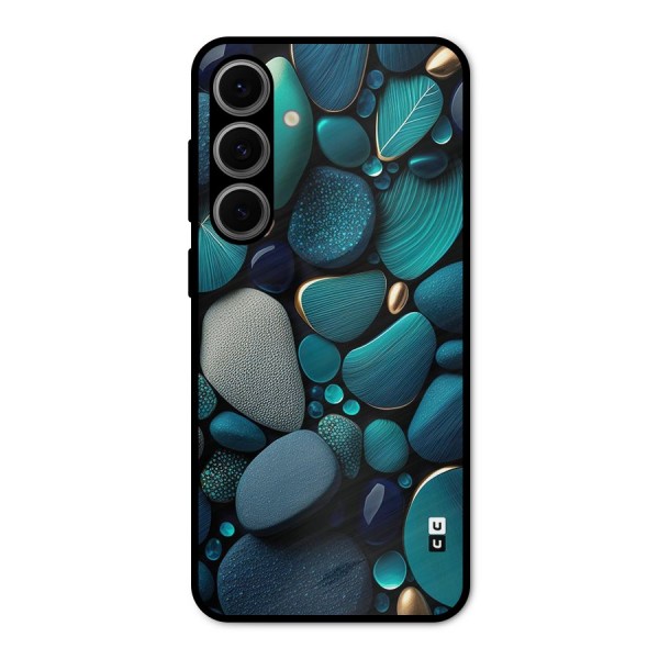 Beautiful Pebble Stones Metal Back Case for Galaxy S24 FE
