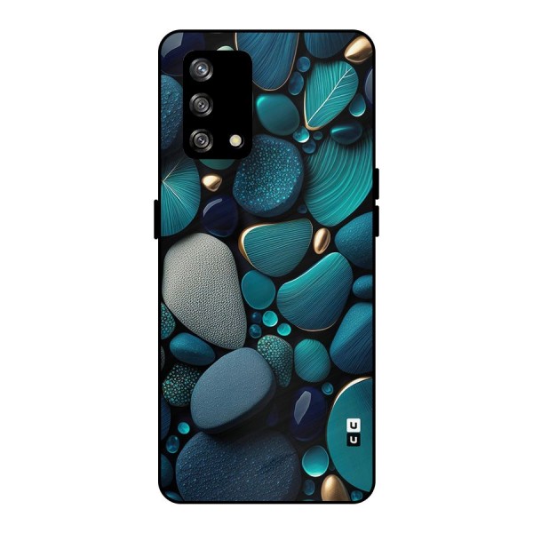 Beautiful Pebble Stones Metal Back Case for Oppo F19s
