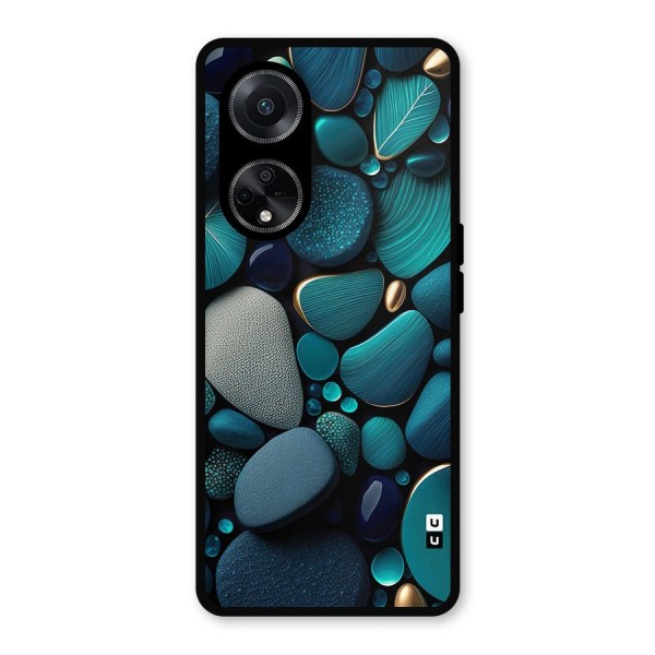 Beautiful Pebble Stones Metal Back Case for Oppo F23