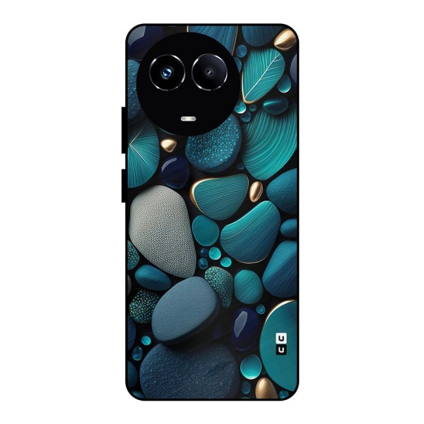 Beautiful Pebble Stones Metal Back Case for Realme Narzo 60X
