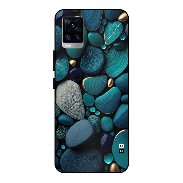 Beautiful Pebble Stones Metal Back Case for Vivo V20