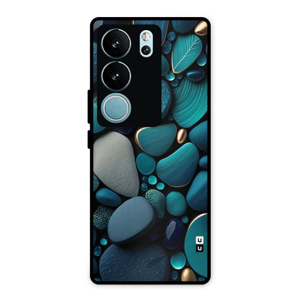 Beautiful Pebble Stones Metal Back Case for Vivo V29