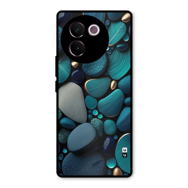 Beautiful Pebble Stones Metal Back Case for Vivo V30e