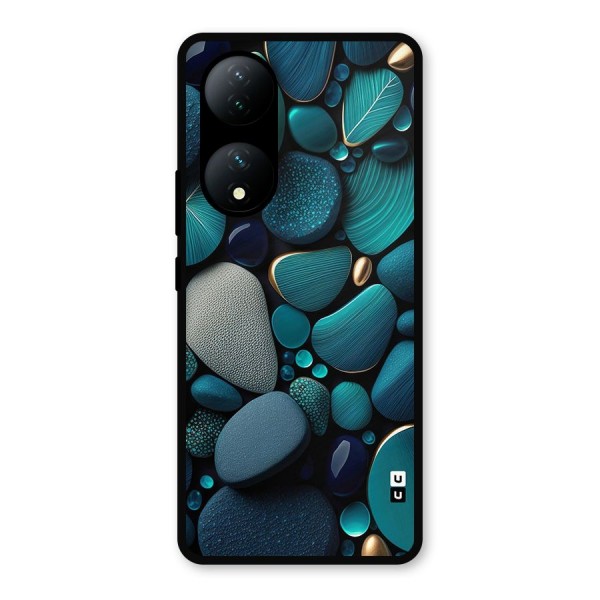 Beautiful Pebble Stones Metal Back Case for Vivo Y100