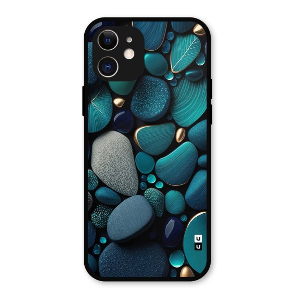 Beautiful Pebble Stones Metal Back Case for iPhone 12