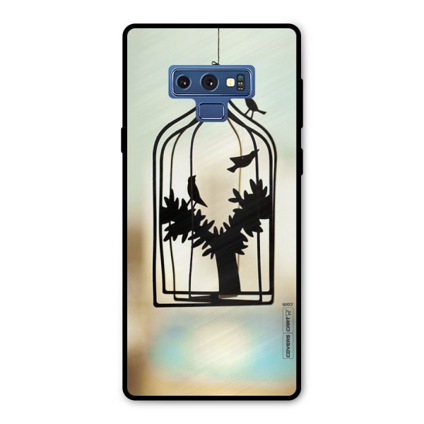 Beautiful Pegion Cage Metal Back Case for Galaxy Note 9