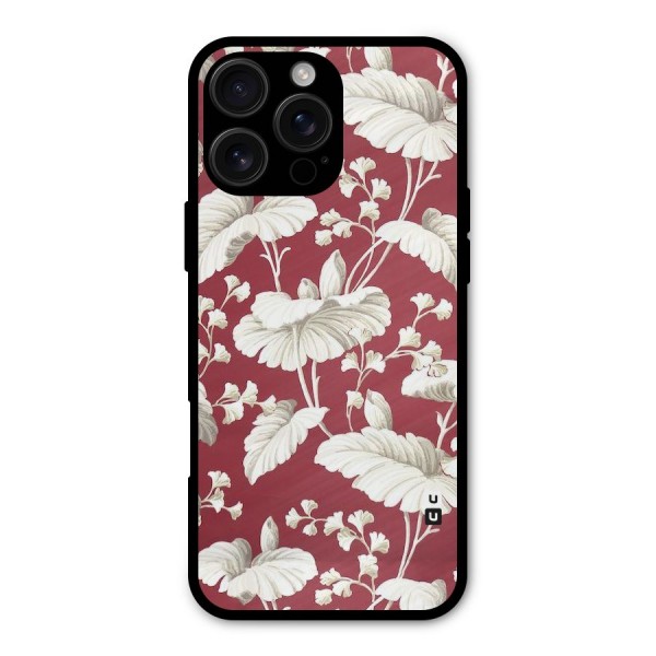 Beautiful Petals Metal Back Case for iPhone 16 Pro Max