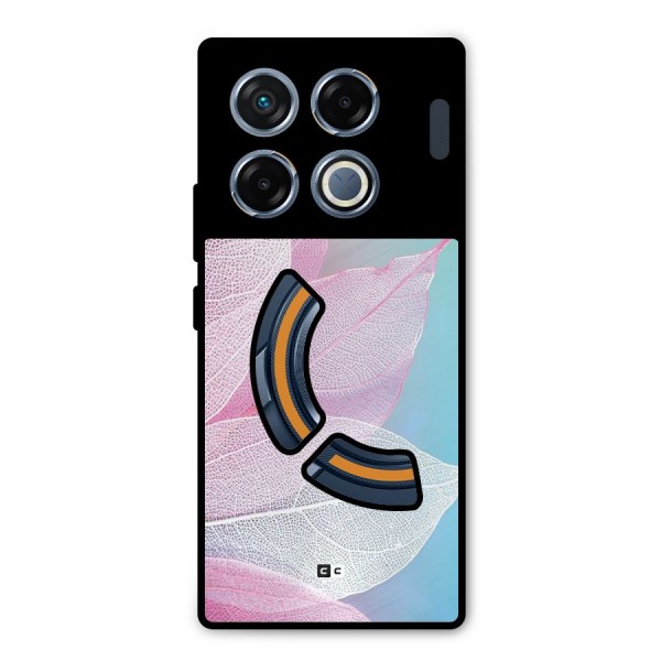 Beautiful Petals Vibes Metal Back Case for Infinix GT 20 Pro