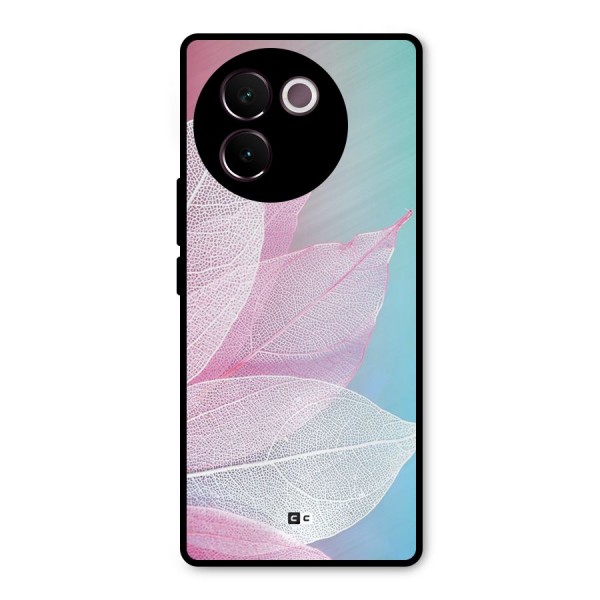 Beautiful Petals Vibes Metal Back Case for Vivo V30e