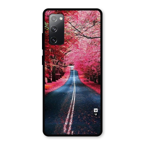 Beautiful Red Trees Metal Back Case for Galaxy S20 FE 5G