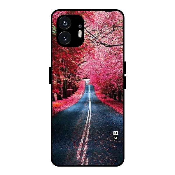 Beautiful Red Trees Metal Back Case for Nothing Phone 2