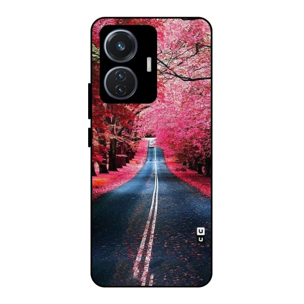 Beautiful Red Trees Metal Back Case for iQOO Z6 44W