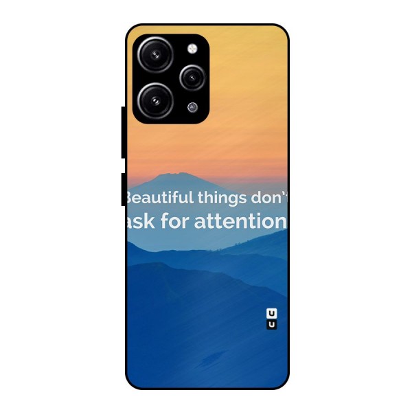 Beautiful Things Quote Glass Back Case for Redmi 12 4G