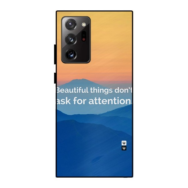 Beautiful Things Quote Metal Back Case for Galaxy Note 20 Ultra