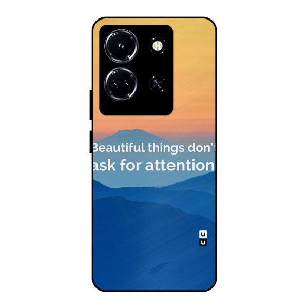 Beautiful Things Quote Metal Back Case for Infinix Note 30 5G