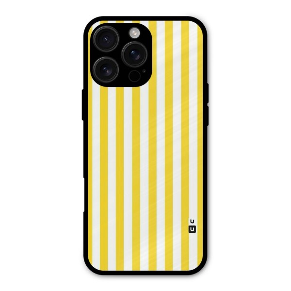 Beauty Color Stripes Metal Back Case for iPhone 16 Pro Max