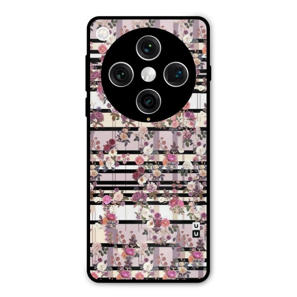 Beauty In Floral Metal Back Case for Oppo Find X8 Pro