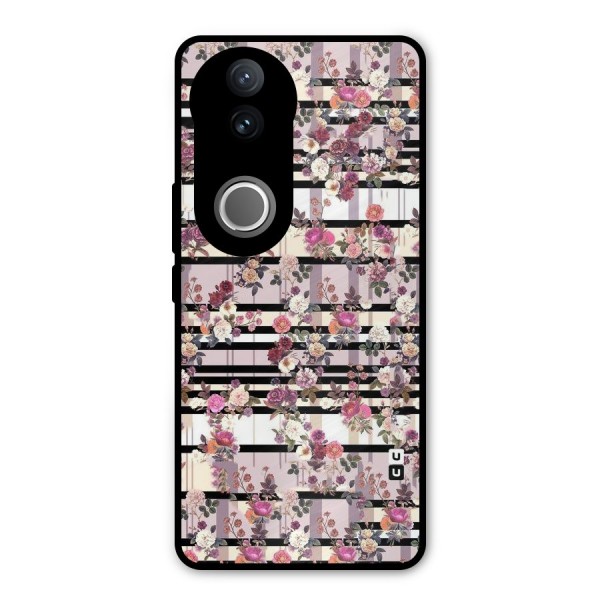 Beauty In Floral Metal Back Case for Vivo V50e