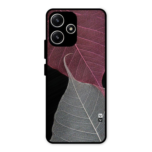 Beauty Leaf Metal Back Case for Redmi 12 5G