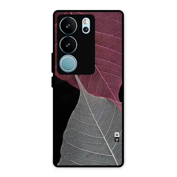 Beauty Leaf Metal Back Case for Vivo V29