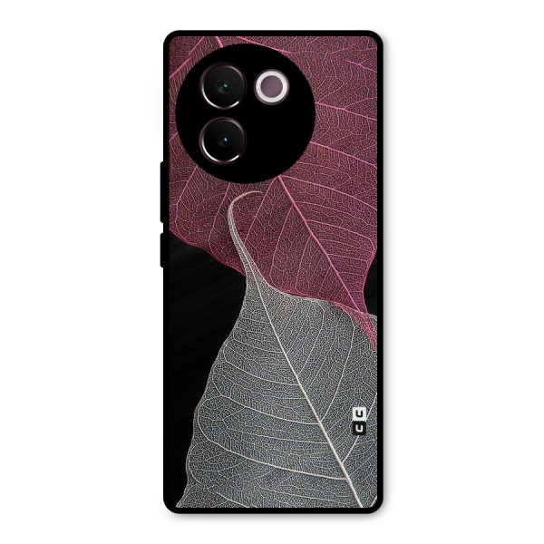 Beauty Leaf Metal Back Case for Vivo V30e