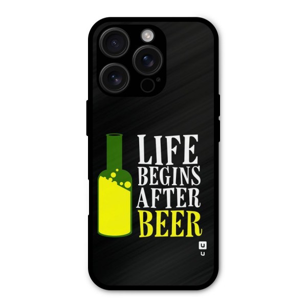 Beer Life Metal Back Case for iPhone 16 Pro