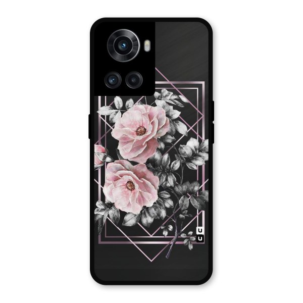 Beguilling Pink Floral Metal Back Case for OnePlus 10R