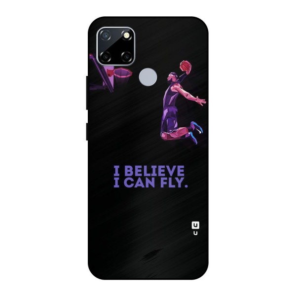 Believe And Fly Metal Back Case for Realme Narzo 30A