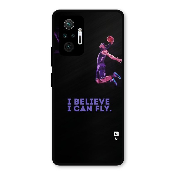 Believe And Fly Metal Back Case for Redmi Note 10 Pro Max