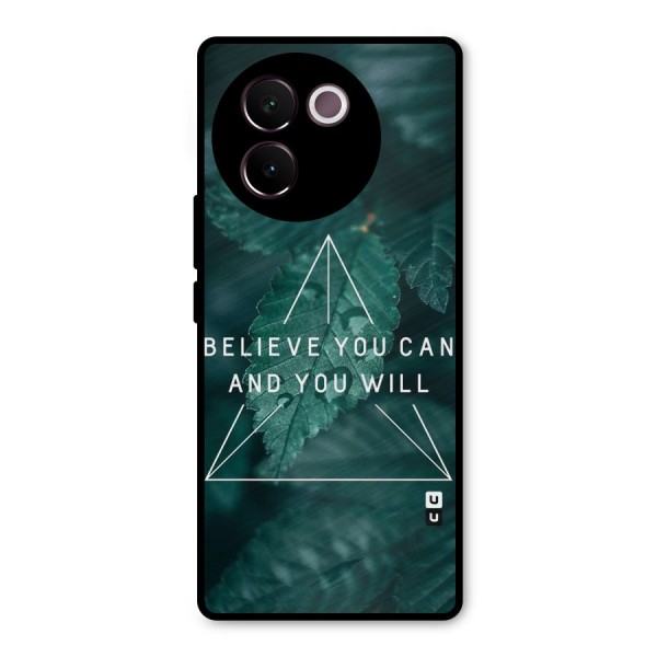Believe You Can Motivation Metal Back Case for Vivo V30e