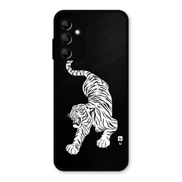 Bengal Tiger Stencil Art Metal Back Case for Galaxy A14 5G