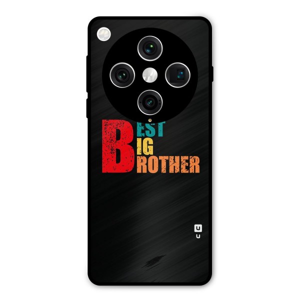 Best Big Brother Metal Back Case for Oppo Find X8 Pro