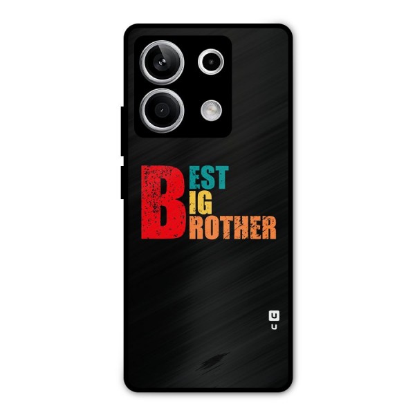 Best Big Brother Metal Back Case for Redmi Note 13 5G