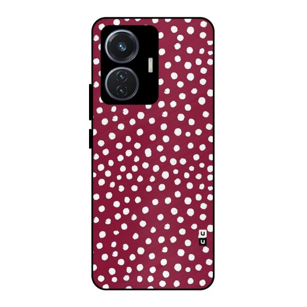 Best Dots Pattern Metal Back Case for iQOO Z6 44W