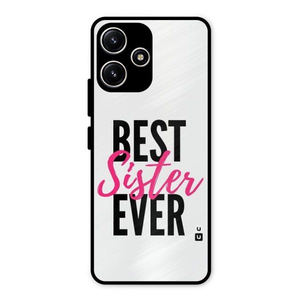 Best Sister Ever Metal Back Case for Redmi 12 5G