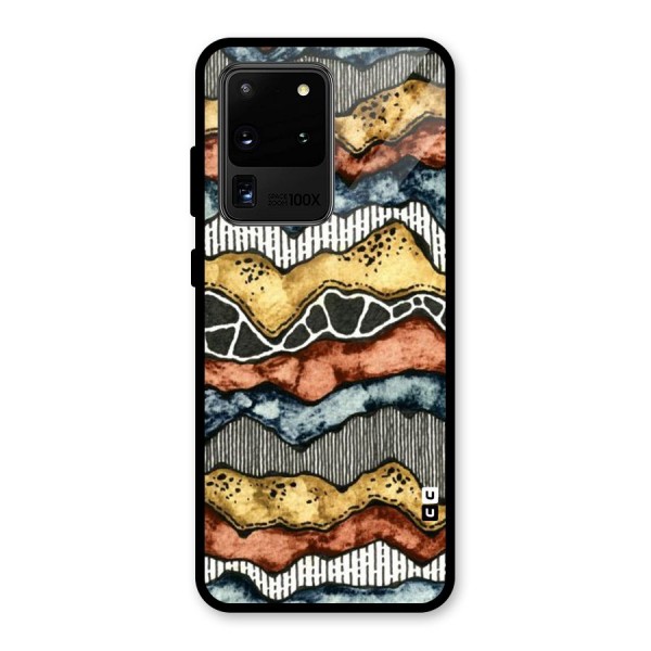 Best Texture Pattern Glass Back Case for Galaxy S20 Ultra
