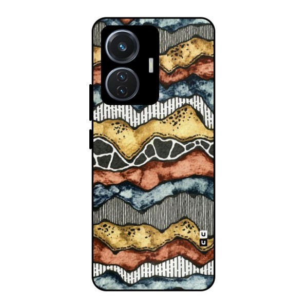 Best Texture Pattern Metal Back Case for iQOO Z6 44W