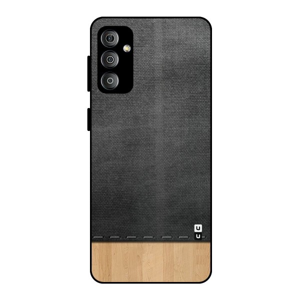 Bicolor Wood Texture Metal Back Case for Galaxy F23