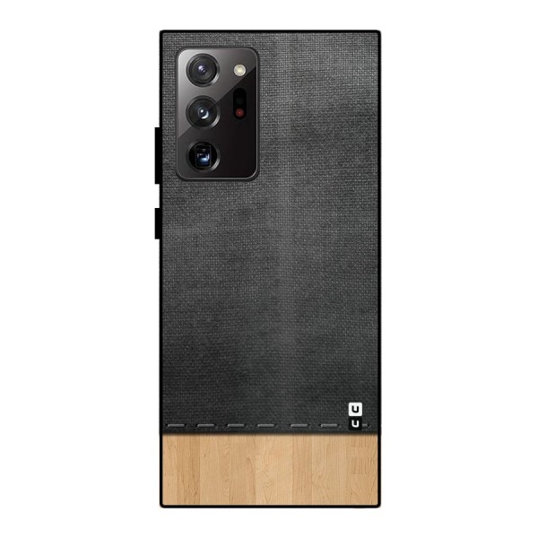 Bicolor Wood Texture Metal Back Case for Galaxy Note 20 Ultra