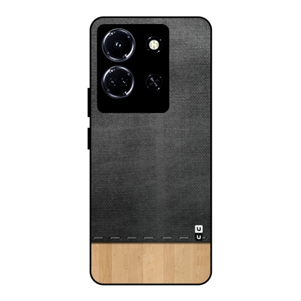 Bicolor Wood Texture Metal Back Case for Infinix Note 30 5G