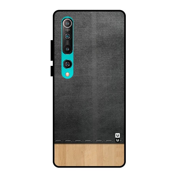 Bicolor Wood Texture Metal Back Case for Mi 10