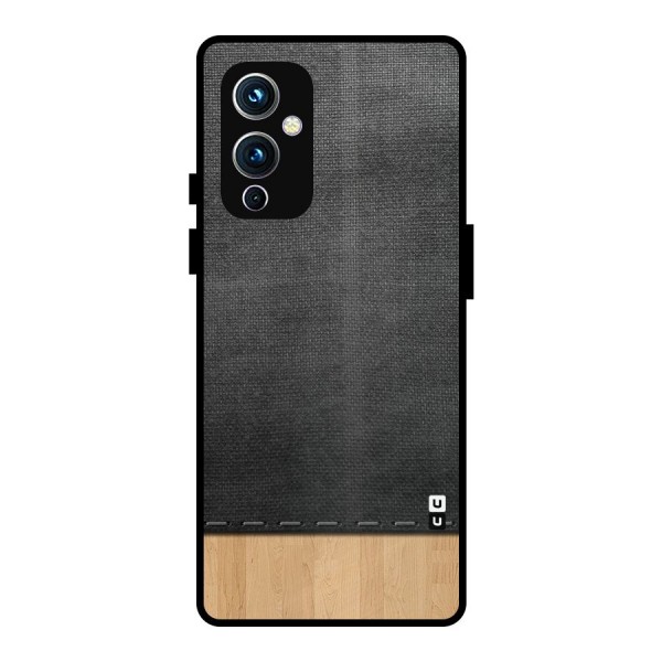 Bicolor Wood Texture Metal Back Case for OnePlus 9