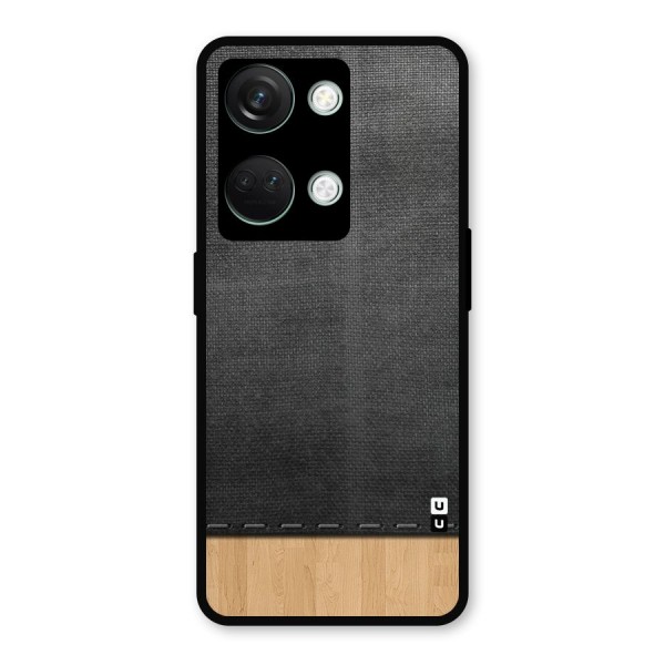 Bicolor Wood Texture Metal Back Case for OnePlus Nord 3
