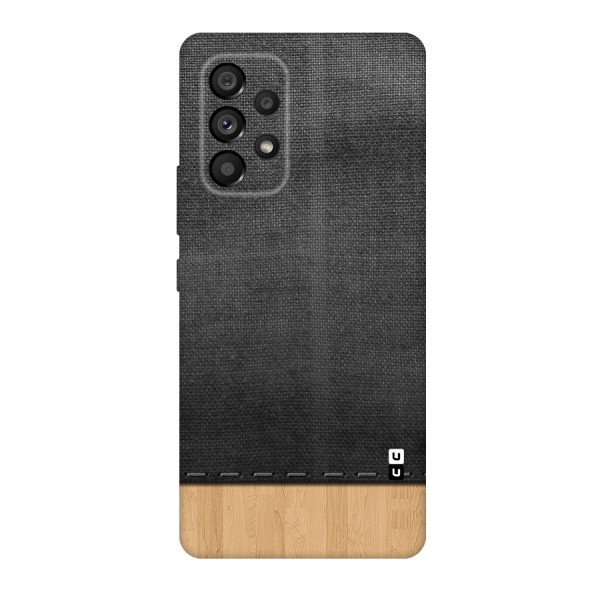 Bicolor Wood Texture Original Polycarbonate Back Case for Galaxy A53 5G