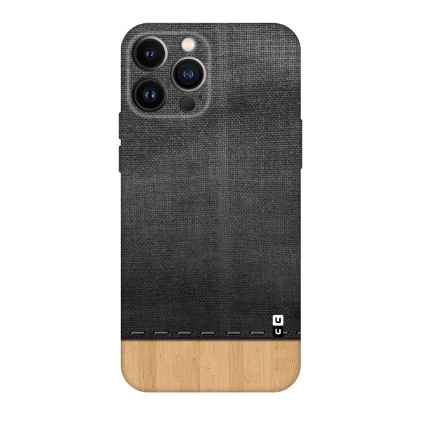 Bicolor Wood Texture Original Polycarbonate Back Case for iPhone 13 Pro Max